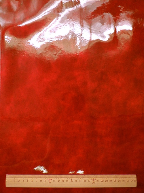 姫路レザー半裁赤×１ 黒×１ 姫路レザー半裁赤×1 黒×1 ヌメ革 A4 サイズ ナイルクロコ 型押し