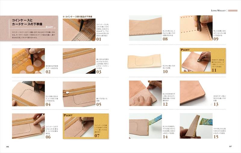 【型紙付き書籍】ヌメ革で作る男の革小物