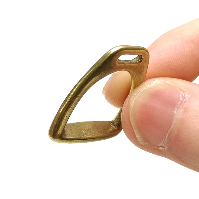 レザークラフト金具の真鍮製 / アブミ (全2種類)