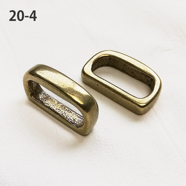 レザークラフト金具の真鍮製 / ベルトループ (全13サイズ・真鍮)
