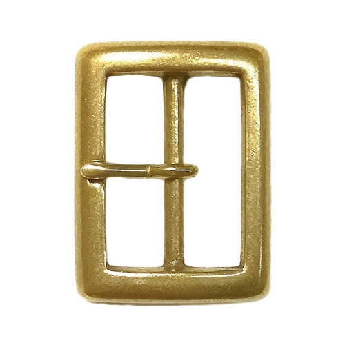 レザークラフト金具の真鍮製 / バックル204 / ベルト幅30mm (真鍮)