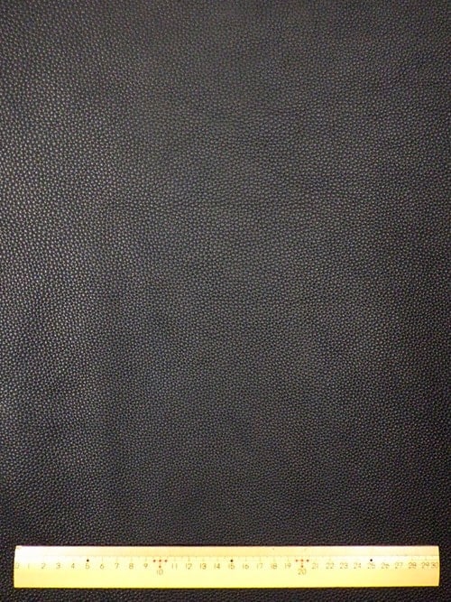 レザークラフト皮革の【半裁】牛ヌメ革 / 姫路レザー / シュリンク / 1.5mm (ブラック)