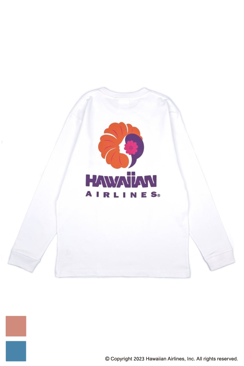 HAWAIIAN AIRLINES ハワイアン航空 Tシャツ PLAZA HAWAIIAN AIRLINES ハワイアン航空 Tシャツ(ライトブルー): 通常