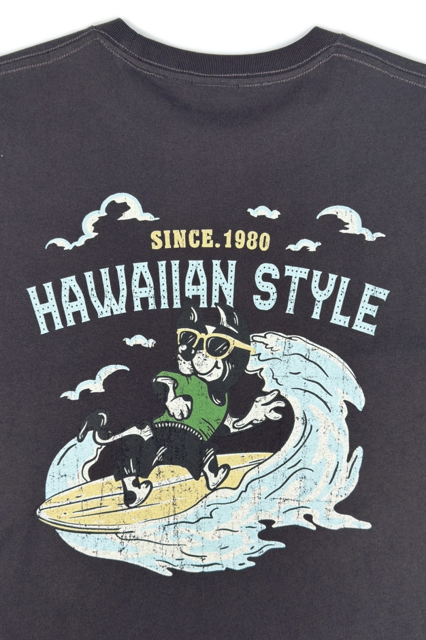SURF DOG PRINT TEE