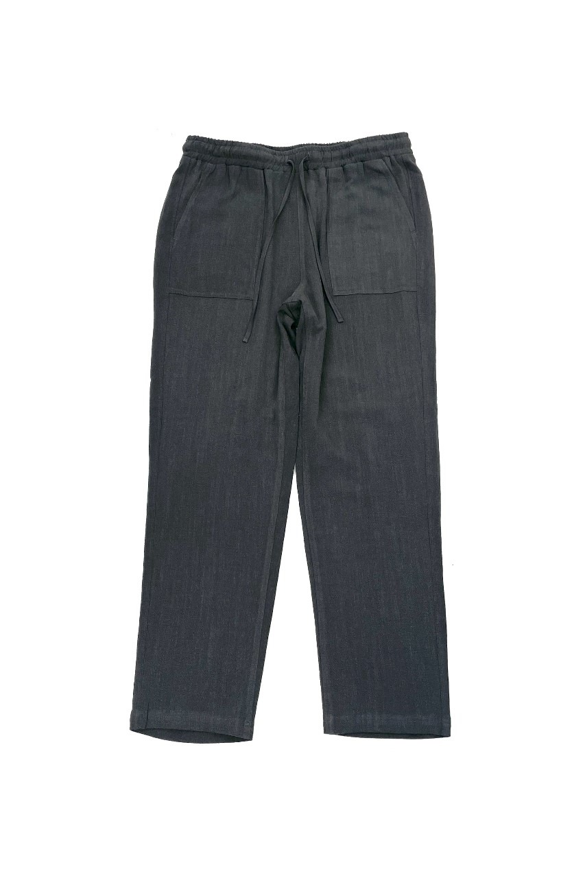 PLANE HEMP REYON LONG PANTS