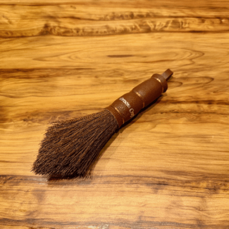 Broom Craft　国産棕櫚手箒　レザー　ブラウン