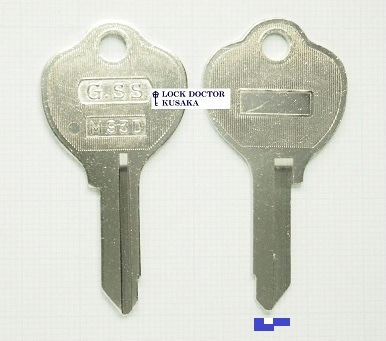 1593 スペアキー 輸入建材のジェイマックス / エムテック用ディンプルキー KABA