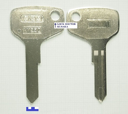 M123 スバル SUBARU ブランクキー 合鍵作成 スペアキー作成 旧車