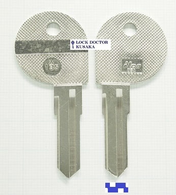 X135-ILCO HARLEY ハーレー ブランクキー 合鍵作成 スペアキー作成