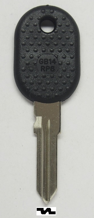 GB14RP-ERREBI FIAT VESPA ブランクキー スペアキー作成 合鍵作成