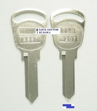 A667 TAKIGEN ブランクキー 合鍵作成 スペアキー作成 | A・H番