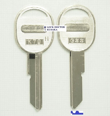 K79 GM ブランクキー 合鍵作成 スペアキー作成 H | K番合鍵,K61-K90