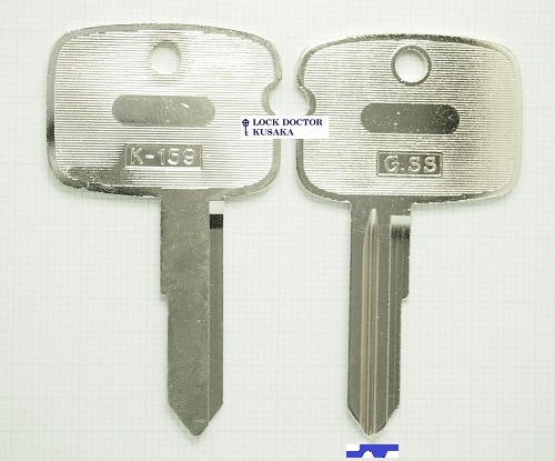 1593 スペアキー K159 OPEL ブランクキー 合鍵作成 スペアキー作成 | K番合鍵,K141-K170