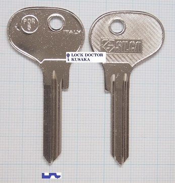 POR5-SILCA ポルシェ 911ナロー ブランクキー スペアキー作成 合鍵作成