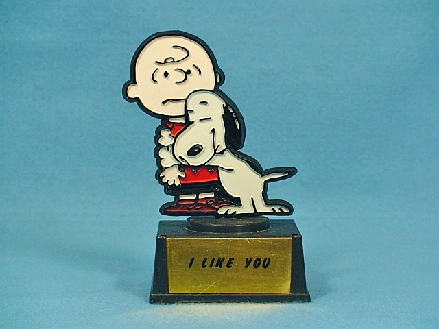 ビンテージ Aviva 1970～80's スヌーピー トロフィー I LIKE YOU