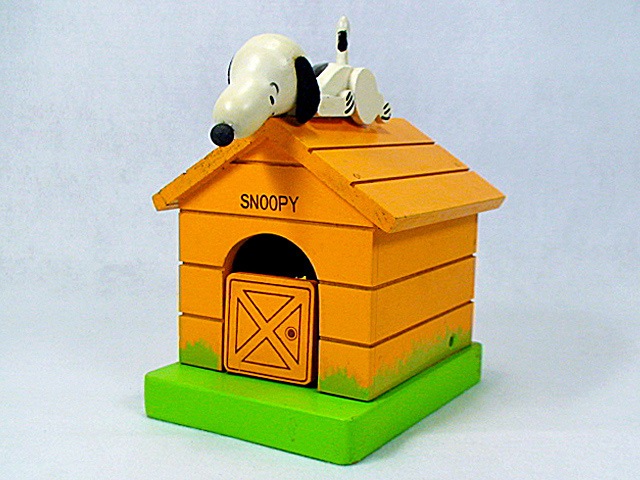 ビンテージ Schmid '71 スヌーピー オルゴール Doghouse ドッグハウス
