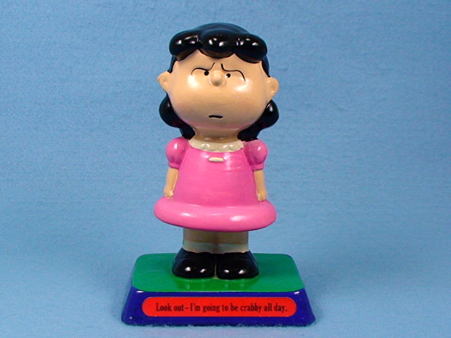 ビンテージ Determined 70' Snoopy Lucy ルーシー メッセージドール