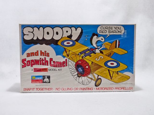 送料無料】 ビンテージ Monogram 70'スヌーピー “ Sopwith Camel