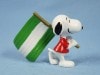 ビンテージ　Comics spain　90’　スヌーピー PVC フィギュア 　Flag グリーン×ホワイト×グリーン|PVC|ビンテージ　ピーナッツ