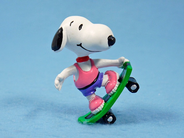 スヌーピー コミックデザイン スケートボード ビンテージ Comics spain 90' スヌーピー PVC フィギュア