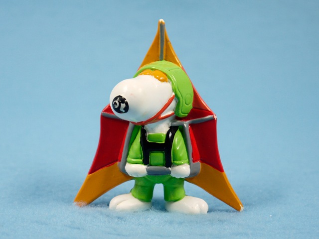 スヌーピー フィギュア ビンテージ Determined 80' スヌーピー PVC フィギュア グライダー