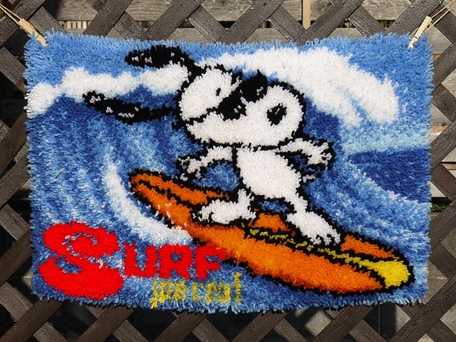 ビンテージ スヌーピー フロアマット サーフィン | ビンテージ