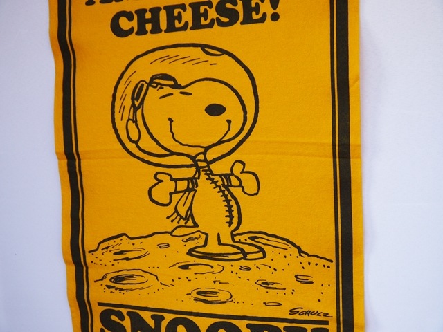 レア 70's スヌーピー アストロノーツ フェルトバナー ペナント ブルー 70's PEANUTS SNOOPY フェルトペナント ブルー DEAD | すべての商品