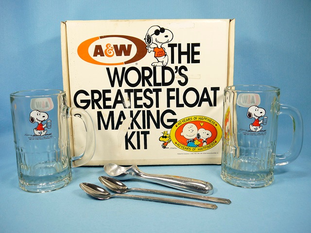 ヴィンテージ 70’ スヌーピー A&Wルートビアフロートキット 送料無料】ビンテージ A&W 90' Float Making Kit フロートメイキング