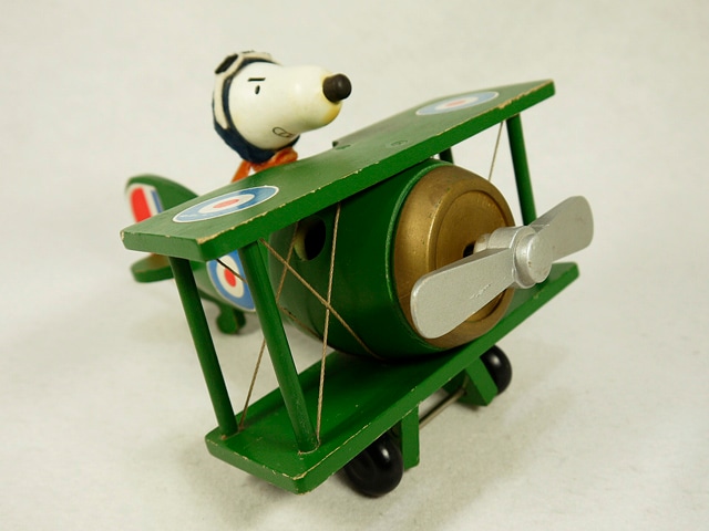 ビンテージ '71 スヌーピー オルゴール Flying Ace ビンテージ Schmid '71 スヌーピー Flying Ace 飛行機