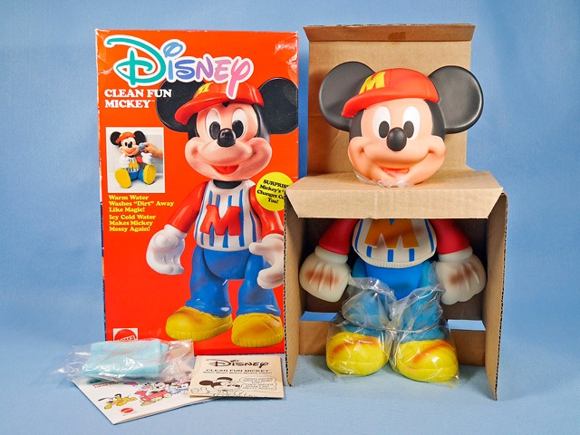 ビンテージ Mattel '89 Disney ミッキーマウス CLEAN FUN MICKEY 新品