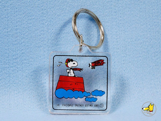 ビンテージ Aviva '80s スヌーピー Crystal Clear Key Chains