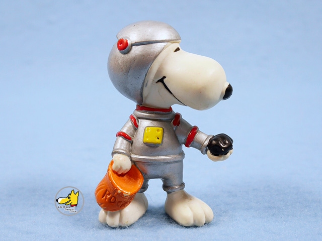 ビンテージ Determined '83 スヌーピー PVC フィギュア アストロノーツ