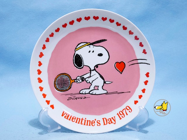 ビンテージ Schmid '79 スヌーピー Valentine Plate 1979年 壁掛け