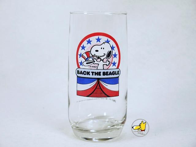 ビンテージ Anchor Hocking '88 スヌーピー プレジデント グラス BACK
