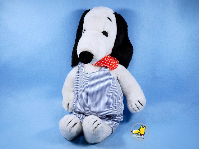 ビンテージ Determined 1970 80 S スヌーピー Plushドール 18インチ サロペット ビンテージ ピーナッツ ドール ぬいぐるみ ぬいぐるみ Locohana General Store