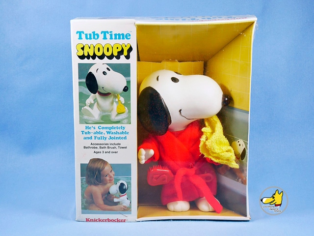 スヌーピー ビンテージ ソフビ 全4種まとめ売り‼️ ビンテージ Knickerbocker '82 スヌーピー Tub Time Snoopy 箱入