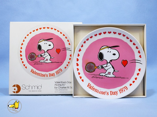 ビンテージ Schmid '79 スヌーピー Valentine Plate 1979年