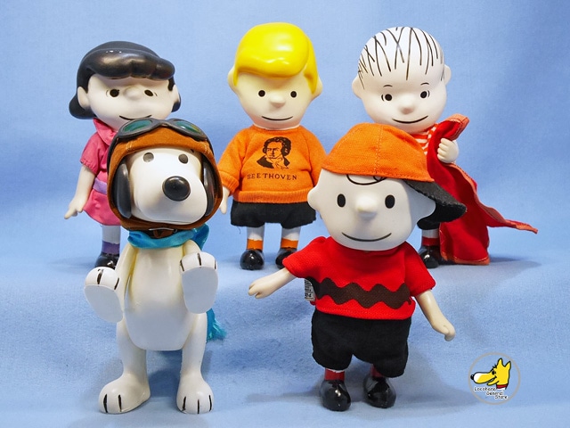 Determined 1968年 スヌーピー ポケットドール SNOOPY ビンテージ Determined '68 スヌーピー Pocket Doll 5体セット