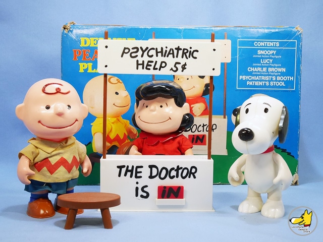 ビンテージ Determined '75 スヌーピー DELUXE PEANUTS PLAYSET