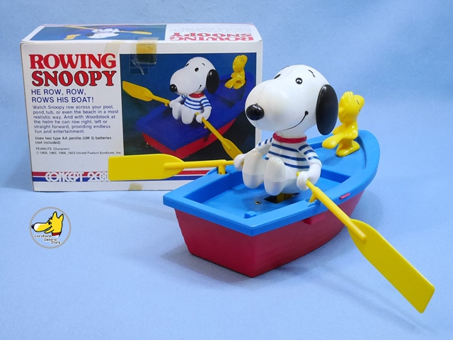 ビンテージ CONCEPT 2000 '80s スヌーピー Rowing Snoopy 箱入 | ビンテージ ピーナッツ,トイ,電動トイ ...