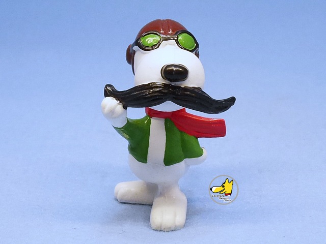 ビンテージ Determined '81 スヌーピー PVC フィギュア フライング