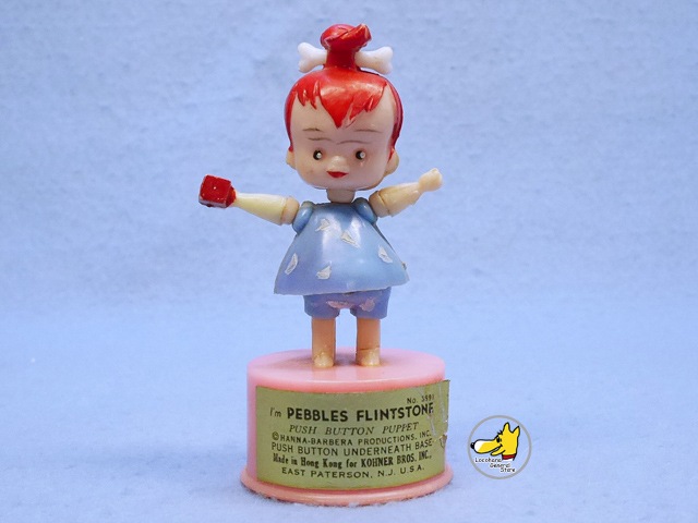 ビンテージ KOHNER '70s Flintstones フリントストーン Push Puppet
