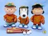 ビンテージ　Determined  '75  スヌーピー Action Doll　ベースボール  3体セット