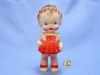 ビンテージ　Sun Rubber　'50s　ラバードール　女の子　レッド