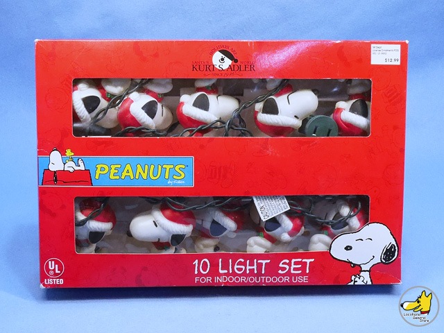 ビンテージ KURT S.ADLER '80s スヌーピー サンタ イルミネーション