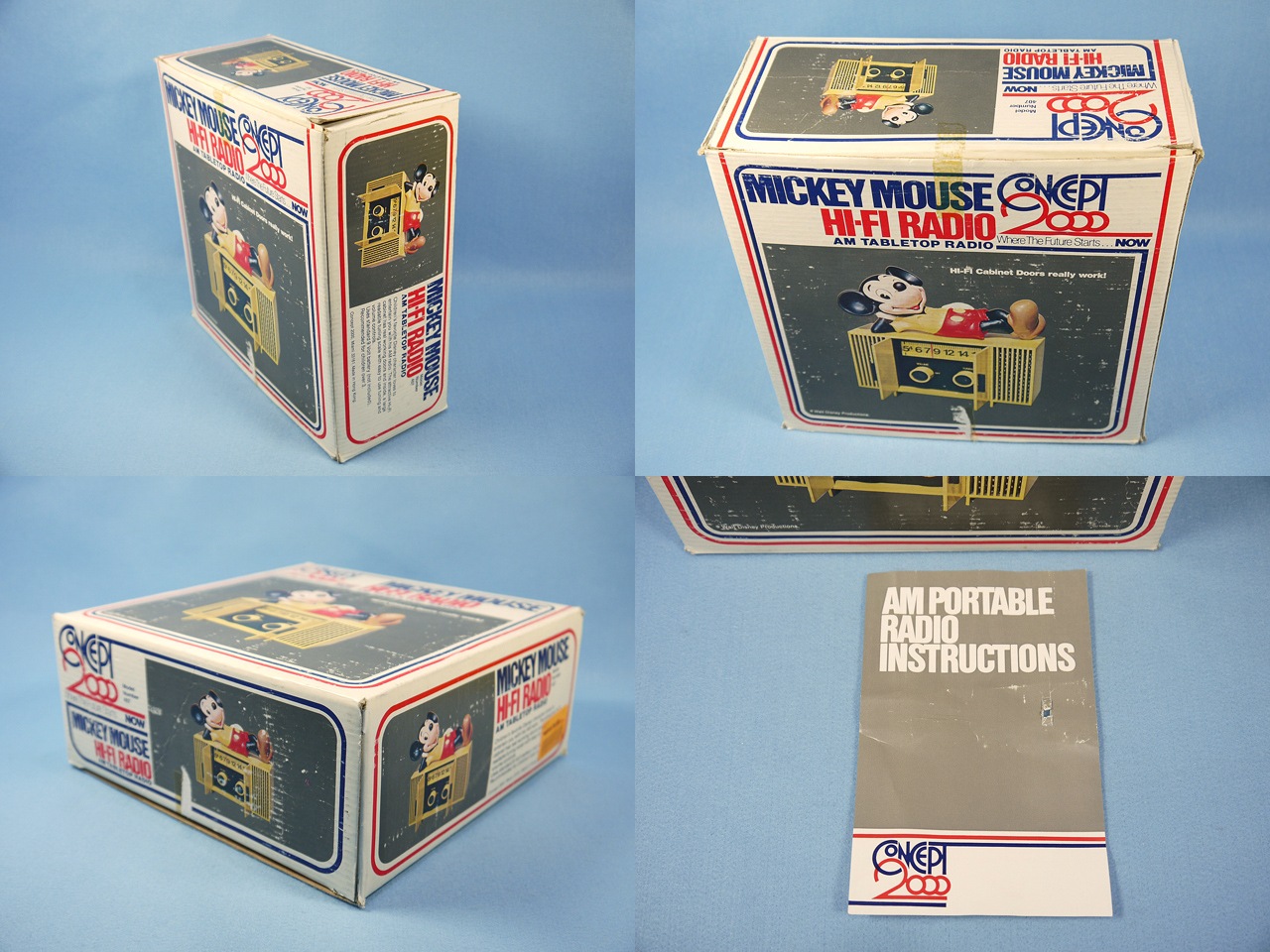 ビンテージ Concept2000 70'Mickey Mouse HI - FI Radio ミッキー