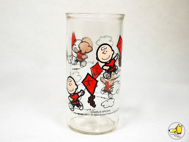 ビンテージ Craft スヌーピー Flying Kite チャーリーブラウン グラス グラス マグ Locohana General Store