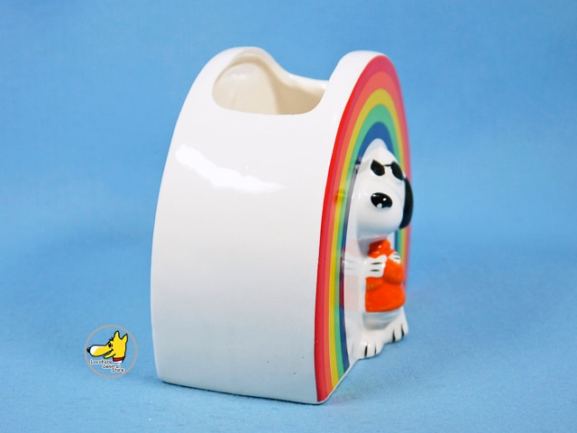 ビンテージ Determined '70s スヌーピー Vase 花瓶 Joe cool Rainbow