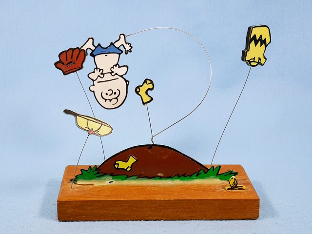 ビンテージ Aviva 1971～72 スヌーピー Wood Base トロフィー Sparkies