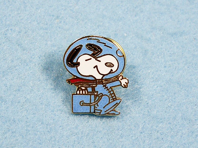 レア 70' AVIVA スヌーピー アストロノーツ ピン ビンテージ Aviva '70s スヌーピー アストロノーツ Tie tack Pin